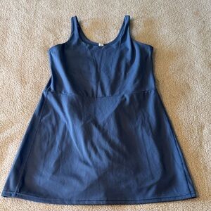 Elle Sport blue Sleeveless Jumpsuit With Built In Bra And Shorts Small